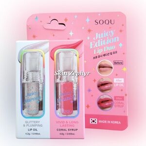 Soqu NIB Juicy Bounce Tint Limited Edition Duo (Korean Brand) - $25 Retail